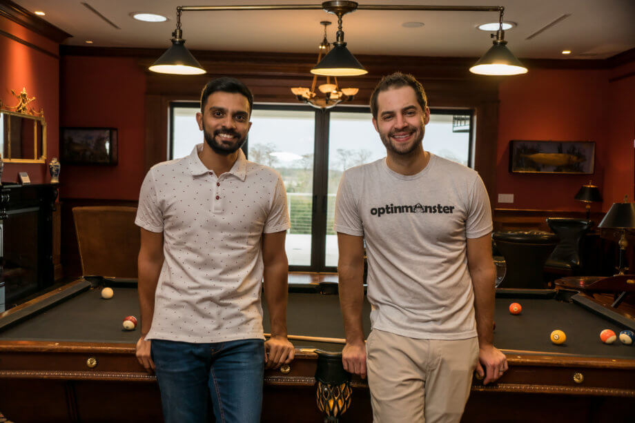 Me and Rahul upstairs at the pool table