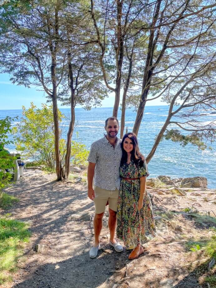 Laura and I in Maine
