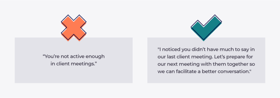 Employee Feedback Examples - Good and bad employee feedback criticism