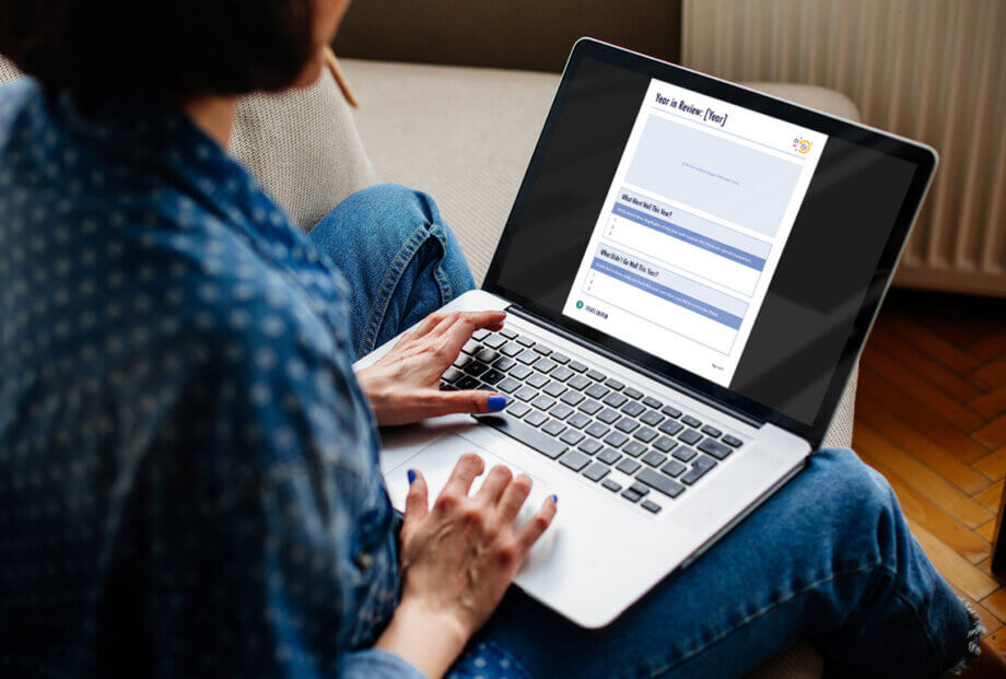 How to Create a Year-in-Review Template - Template Mockup